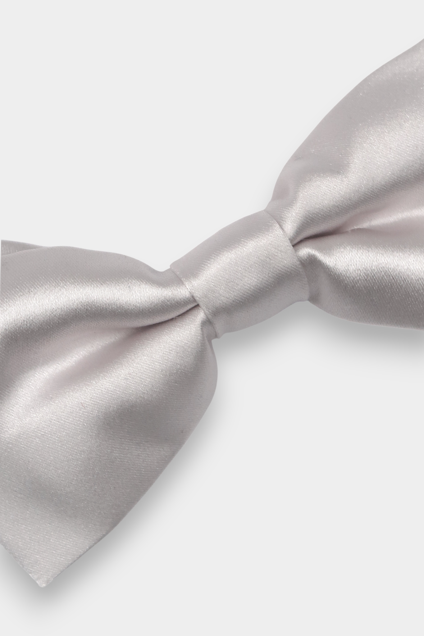 Silver-Grey-Silk-Satin-Bow-Tie-Pre-Tied-Formal-Accessory