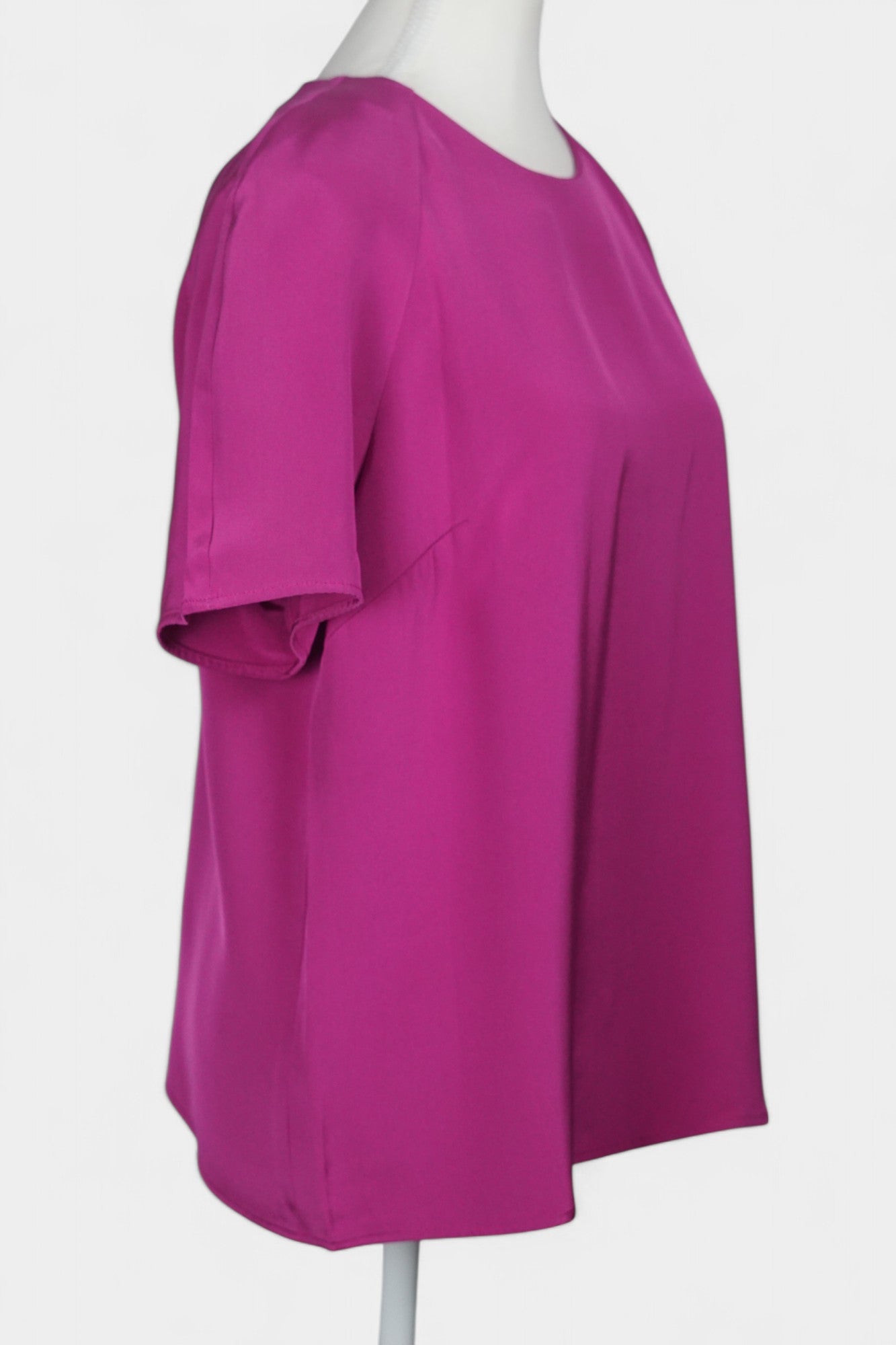 Italian Handmade Mulberry Silk Top | Hot Pink