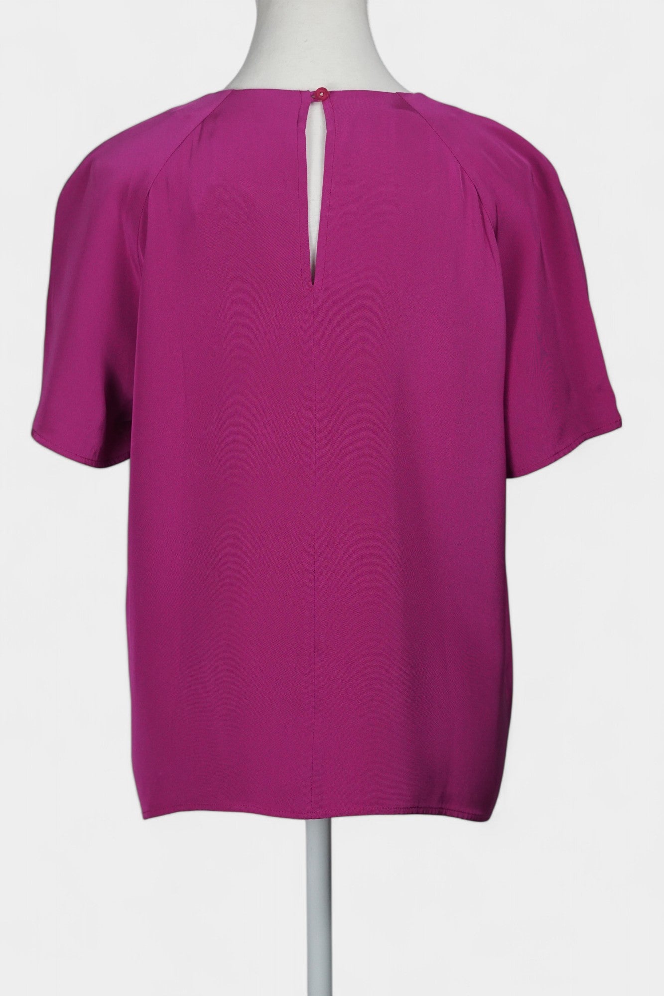 Italian Handmade Mulberry Silk Top | Hot Pink