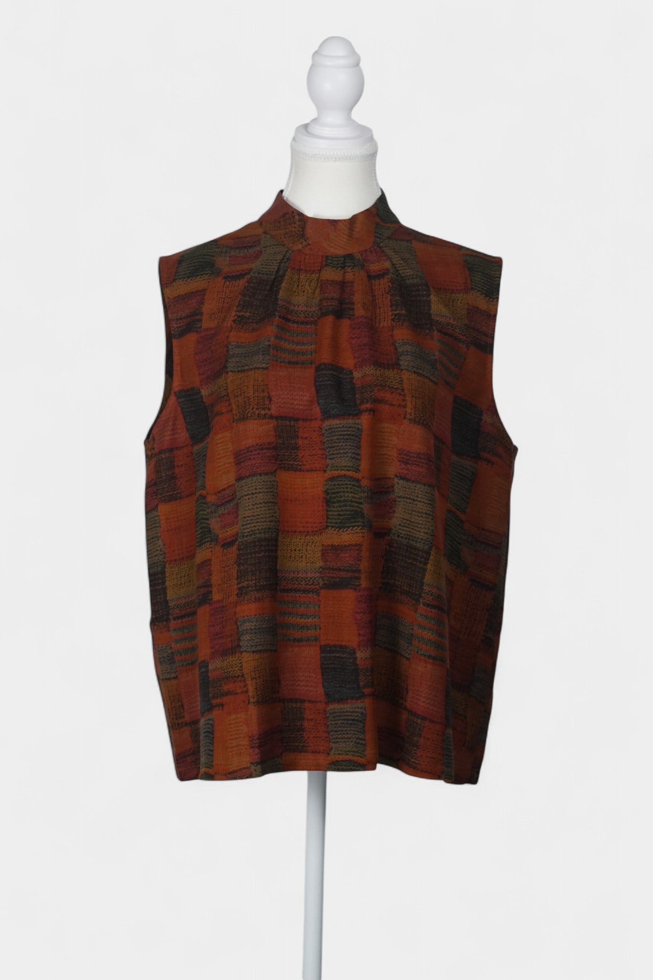 Handcrafted Gambiered Guangdong Gauze Silk Vest | Brown Outerwear