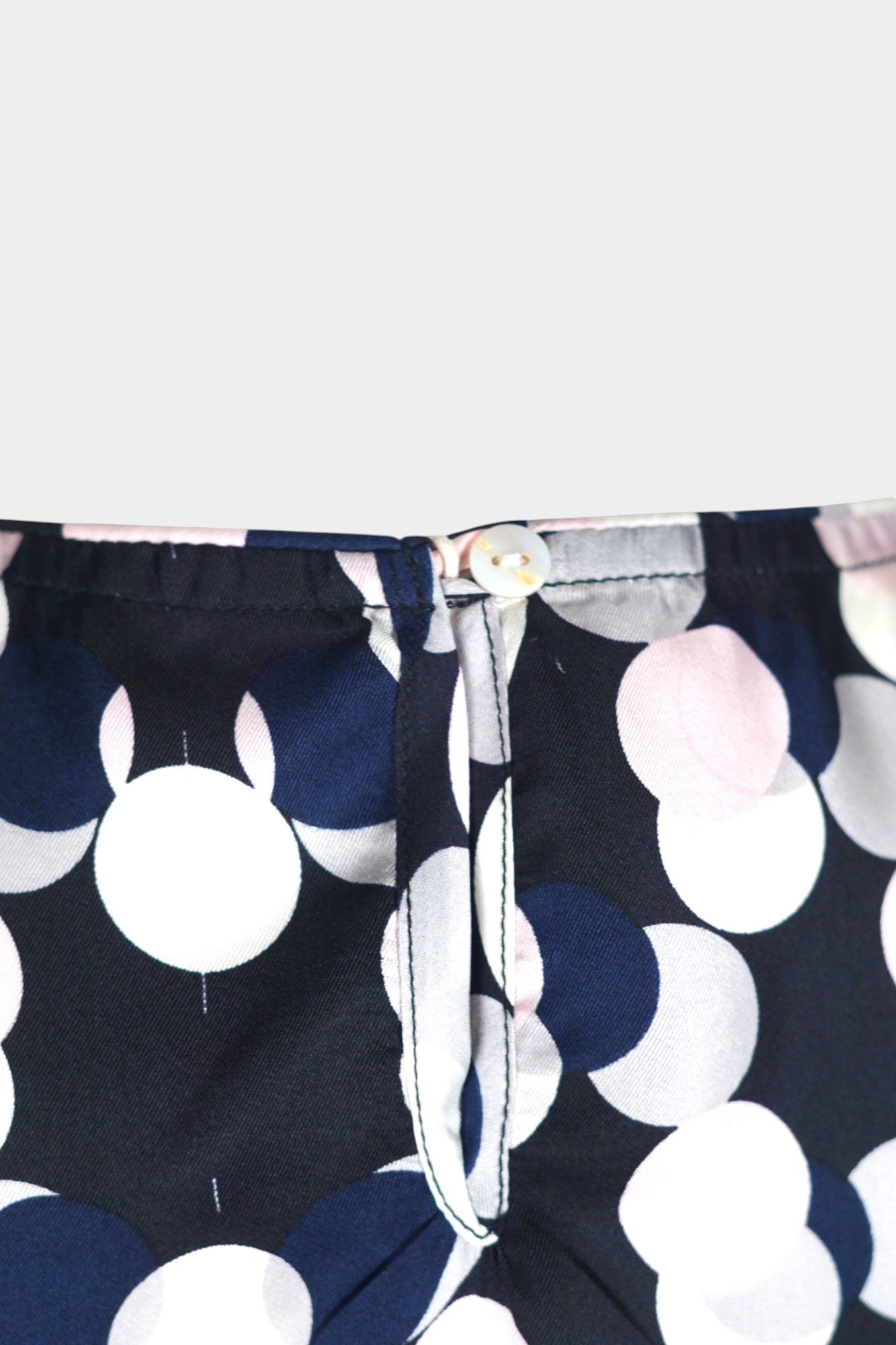 Handcrafted Mulberry Silk Sleeveless Blouse | Multi-Colour Polka Dot