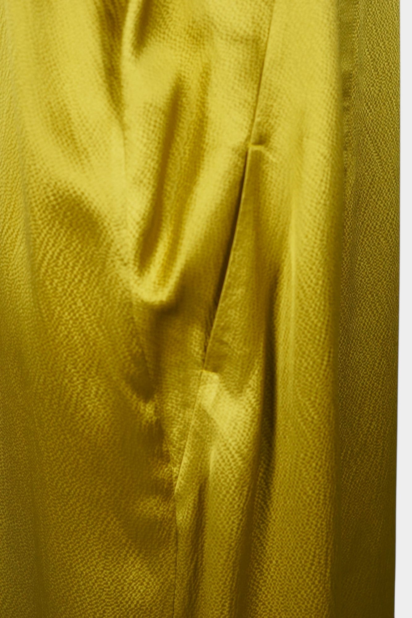 Handmade Golden Mulberry Silk Maxi Dress | Pearl Texture