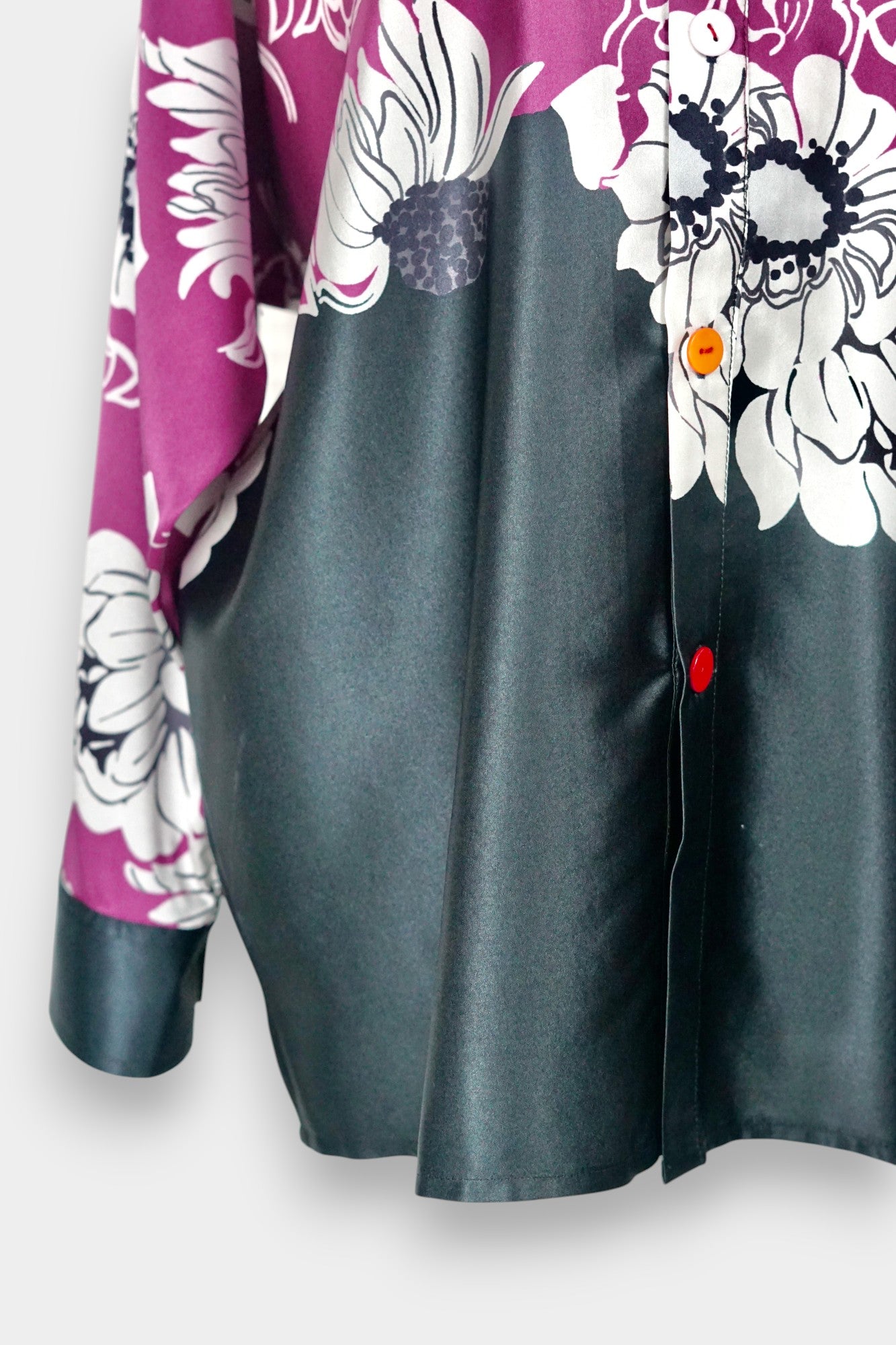 Handmade Mulberry Silk Shirt | Floral Print