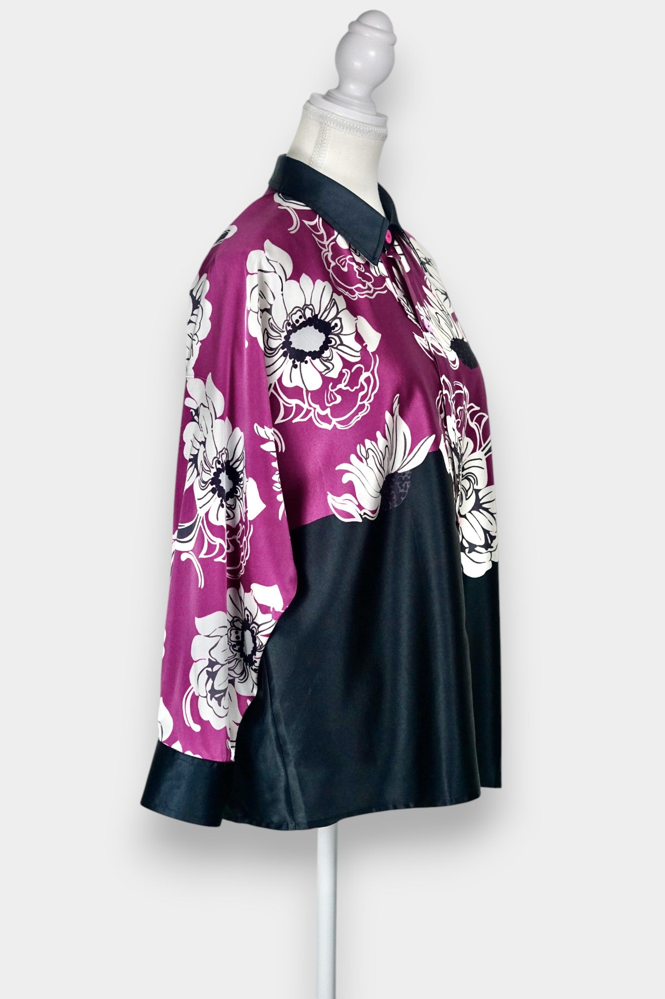 Handmade Mulberry Silk Shirt | Floral Print