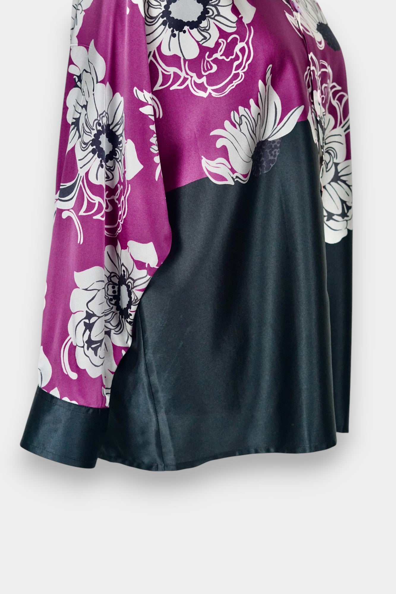 Handmade Mulberry Silk Shirt | Floral Print