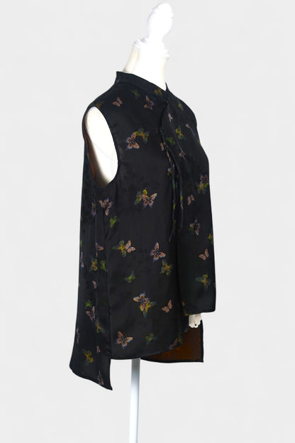 Handmade Gambiered Guangdong Gauze Silk Vest | Neo-Chinese Style