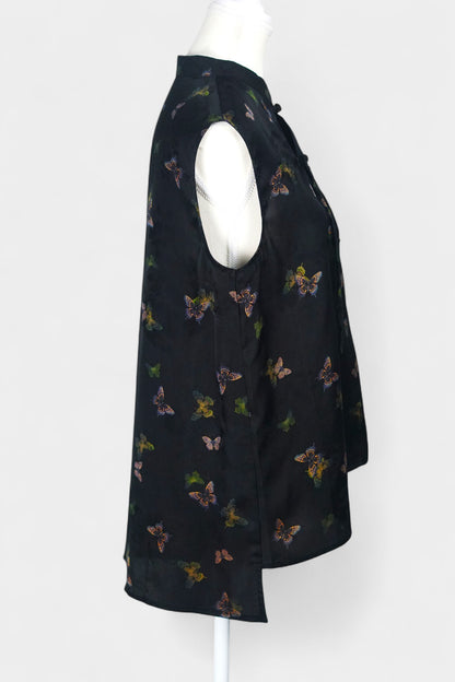 Handmade Gambiered Guangdong Gauze Silk Vest | Neo-Chinese Style