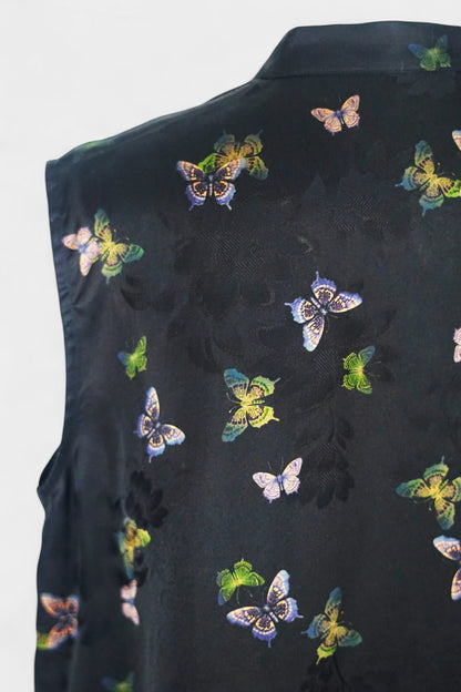 Handmade Gambiered Guangdong Gauze Silk Vest | Neo-Chinese Style