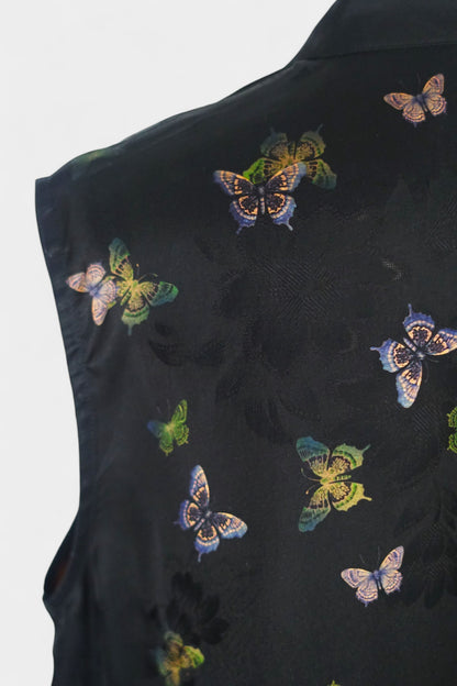 Handmade Gambiered Guangdong Gauze Silk Vest | Neo-Chinese Style