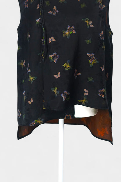 Handmade Gambiered Guangdong Gauze Silk Vest | Neo-Chinese Style