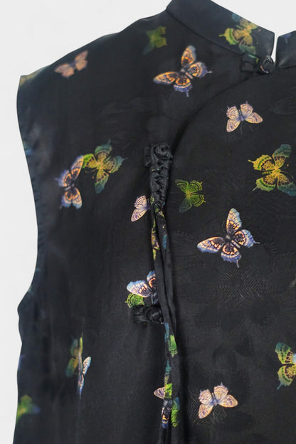 Handmade Gambiered Guangdong Gauze Silk Vest | Neo-Chinese Style