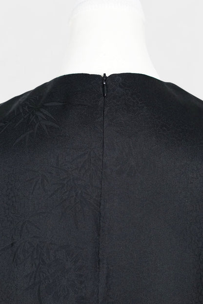 Handmade Mulberry Silk Sleeveless Dress | Black