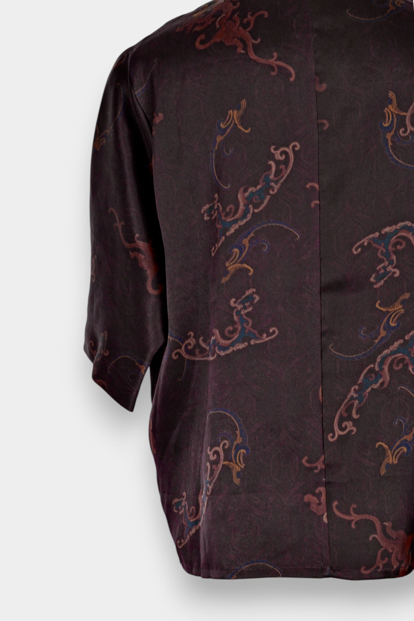 Handmade Gambiered Guangdong Gauze Silk Blouse | Tie-Dye