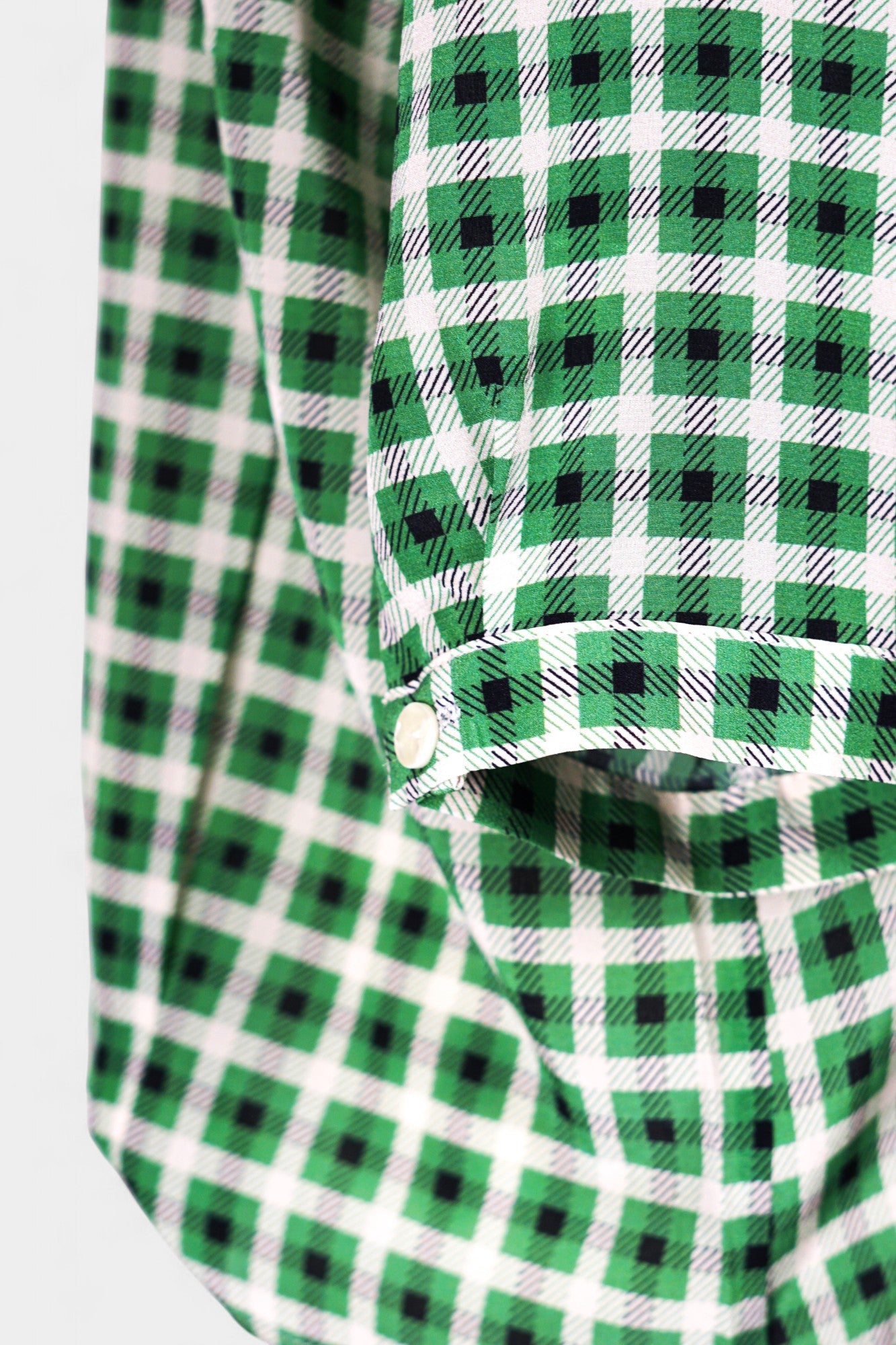 Mulberry Silk Blend Modern Print Blouse