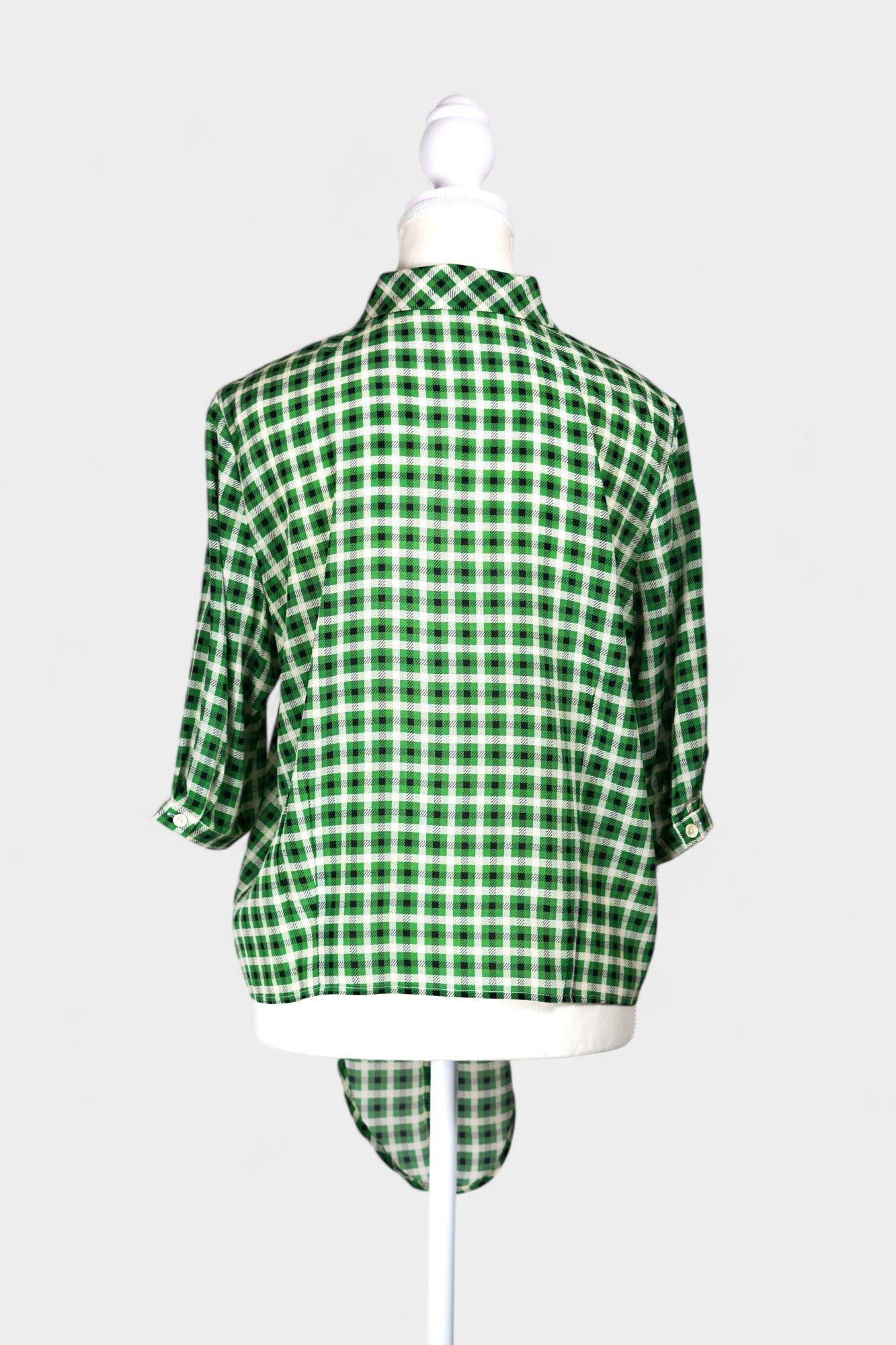 Mulberry Silk Blend Modern Print Blouse