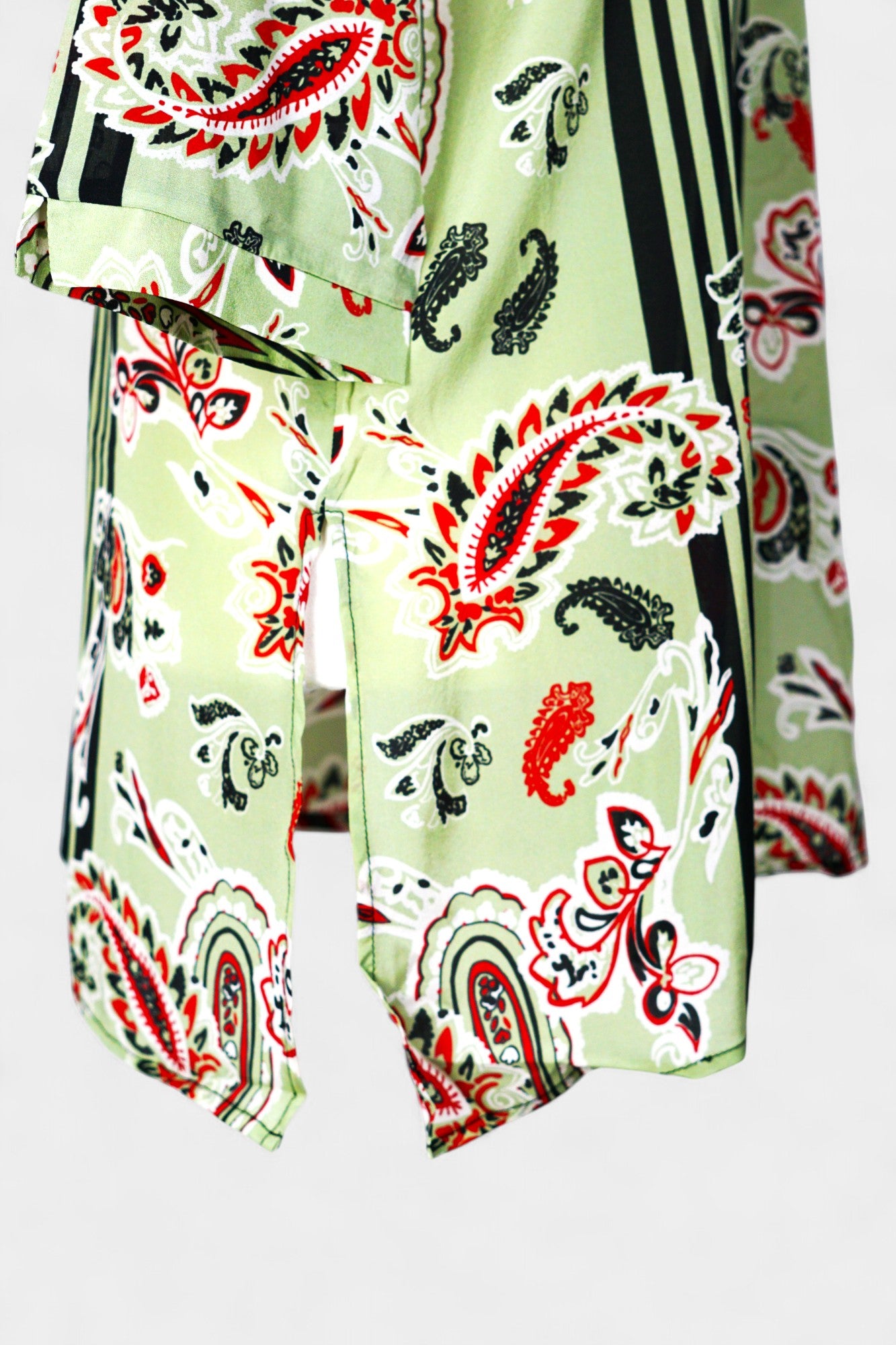 Mulberry Silk Blend Abstract Print Blouse