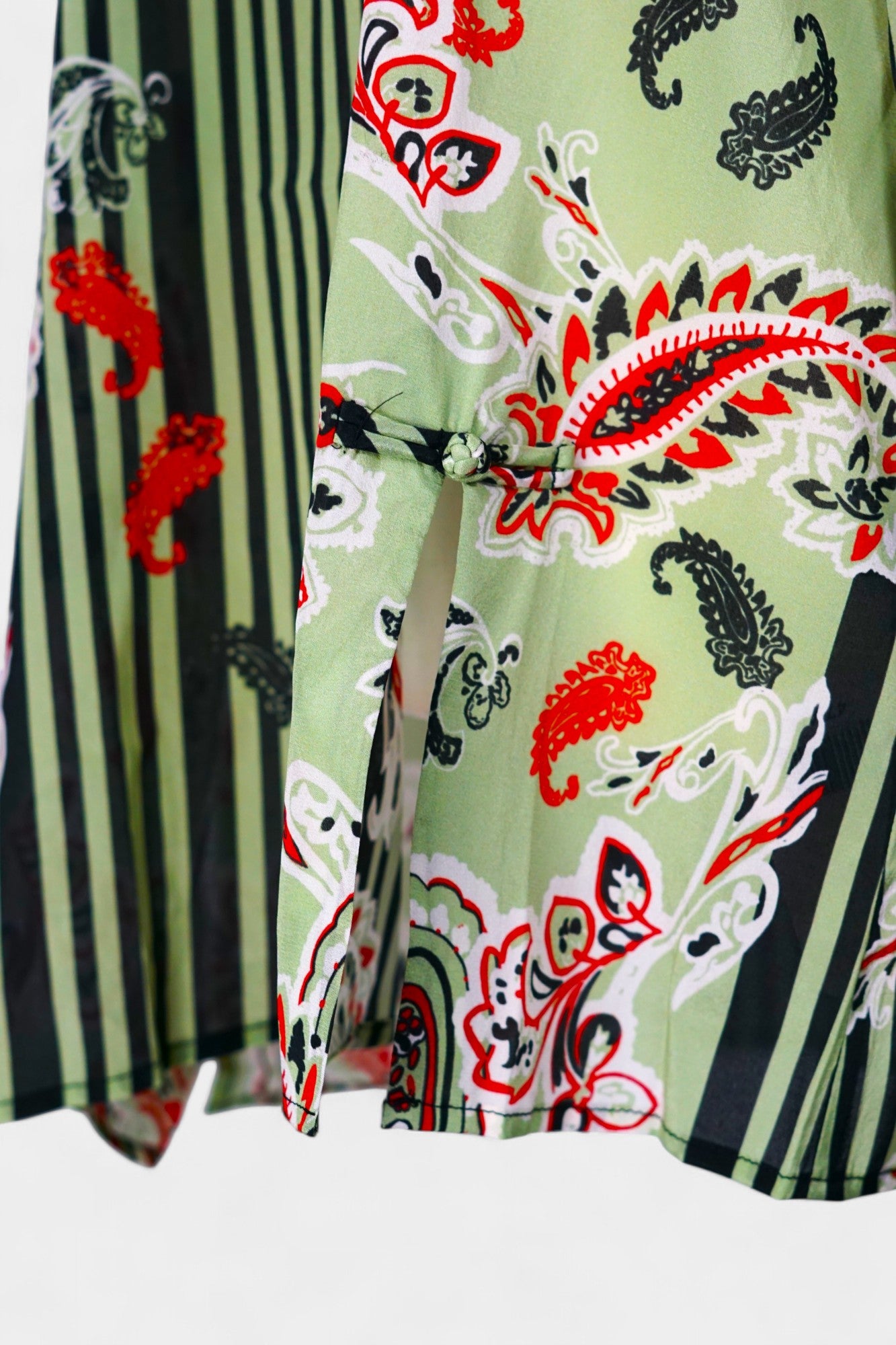 Mulberry Silk Blend Abstract Print Blouse