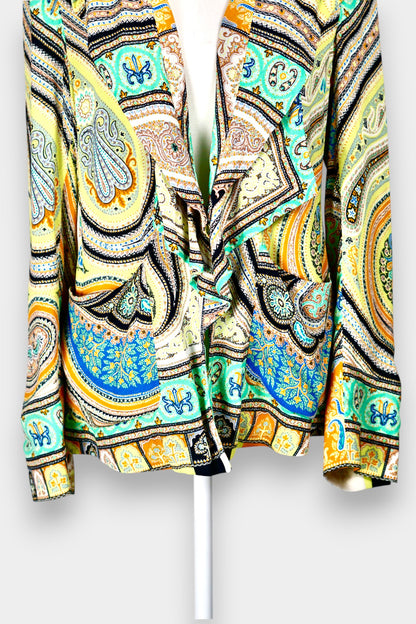 Made in Italy Mulberry Silk Blazer | Bohemian Paisley