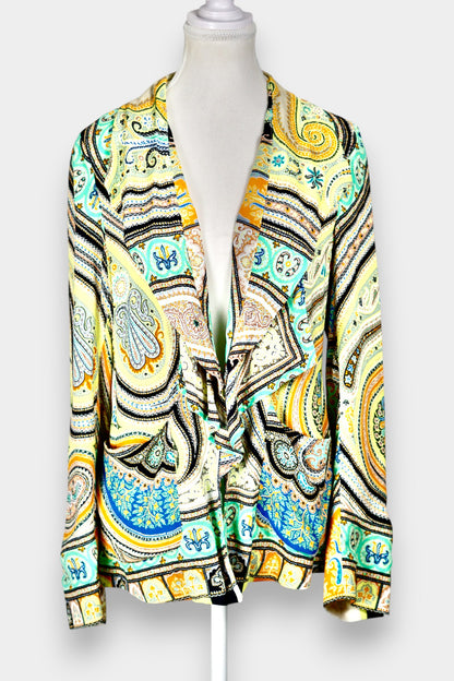 Made in Italy Mulberry Silk Blazer | Bohemian Paisley