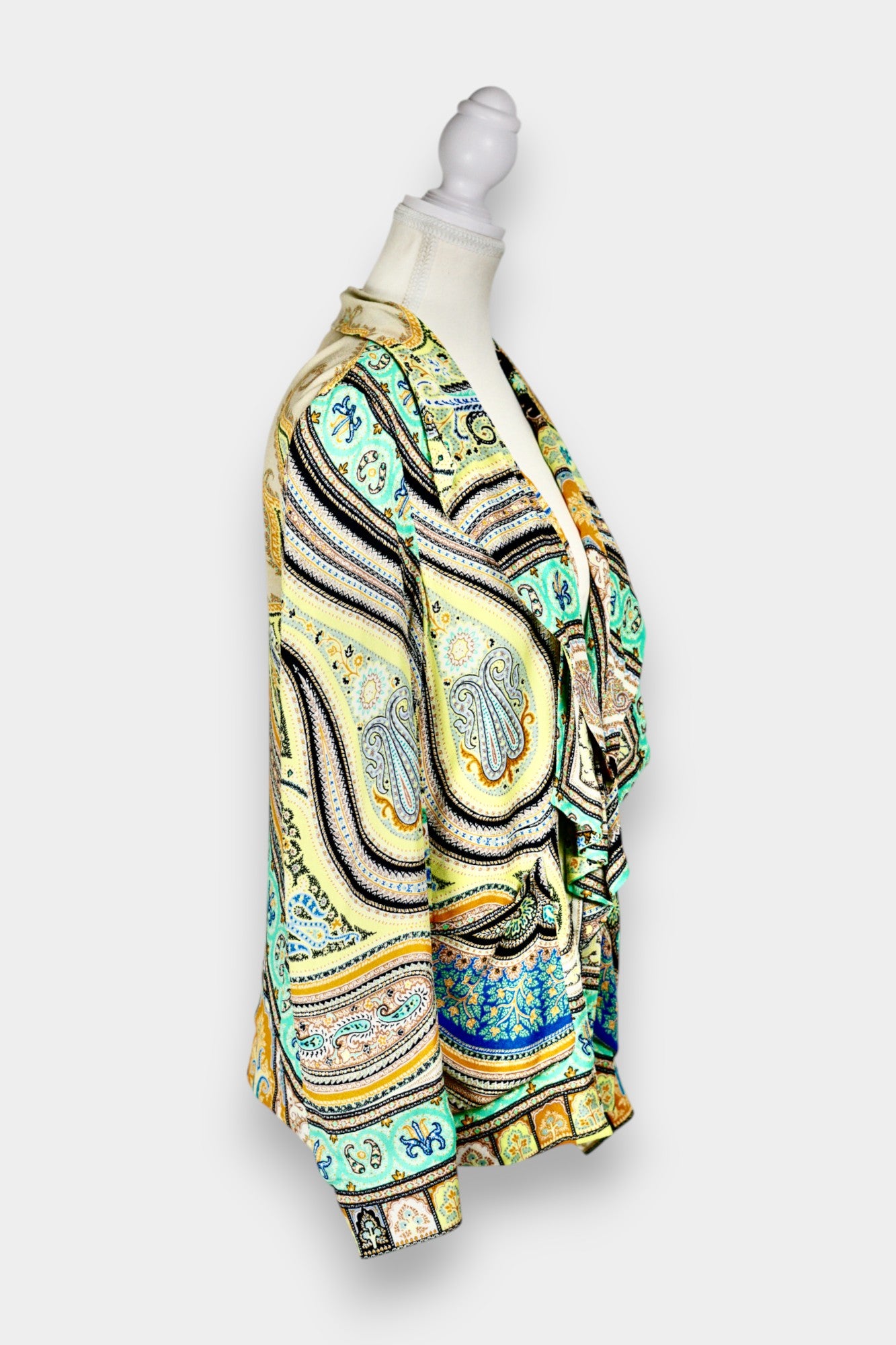 Made in Italy Mulberry Silk Blazer | Bohemian Paisley