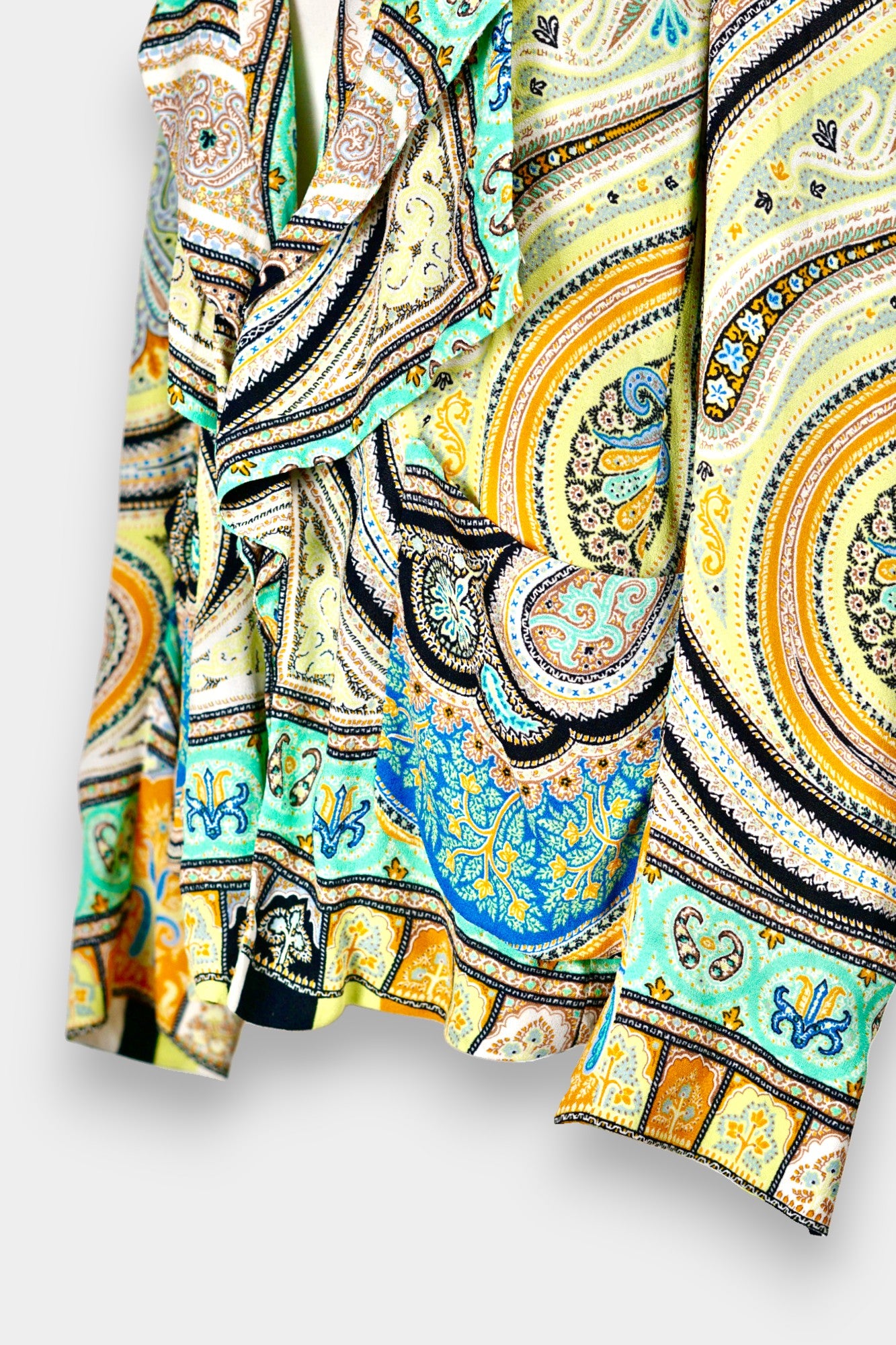 Made in Italy Mulberry Silk Blazer | Bohemian Paisley