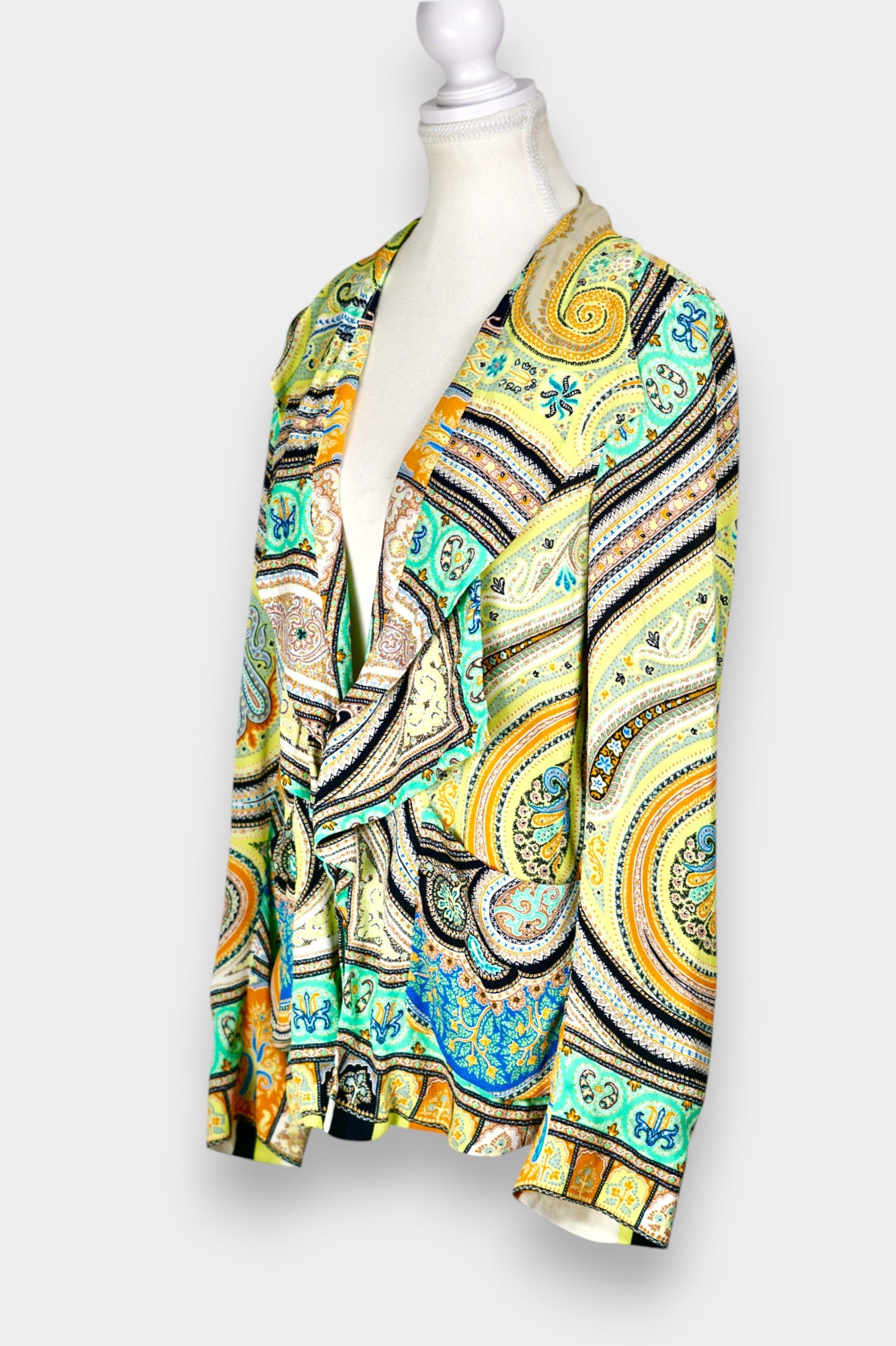 Made in Italy Mulberry Silk Blazer | Bohemian Paisley