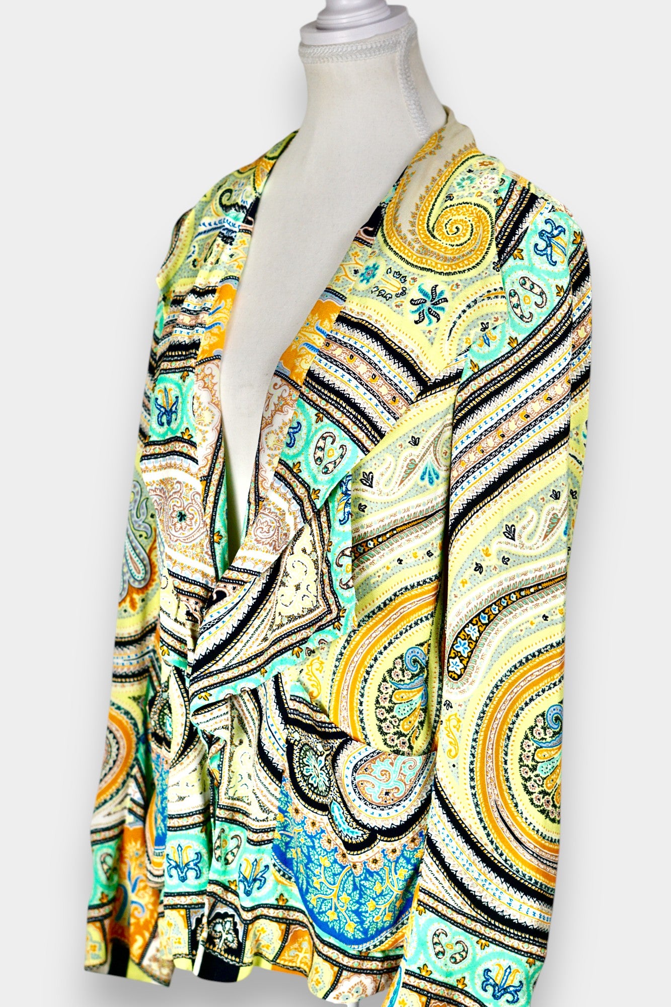 Made in Italy Mulberry Silk Blazer | Bohemian Paisley