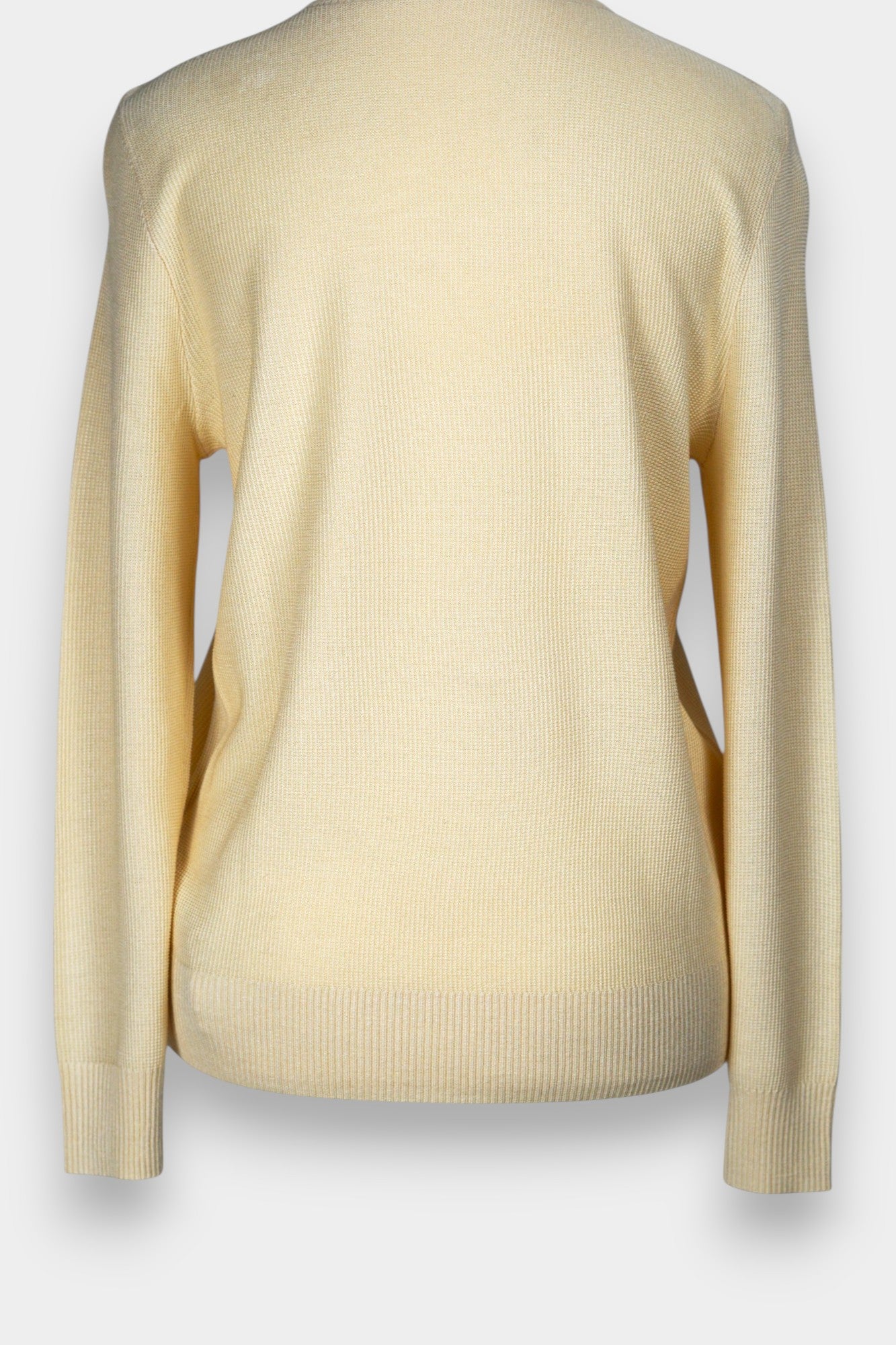 Knitted Tussah Silk Sweater | Mock Neck Long Sleeve