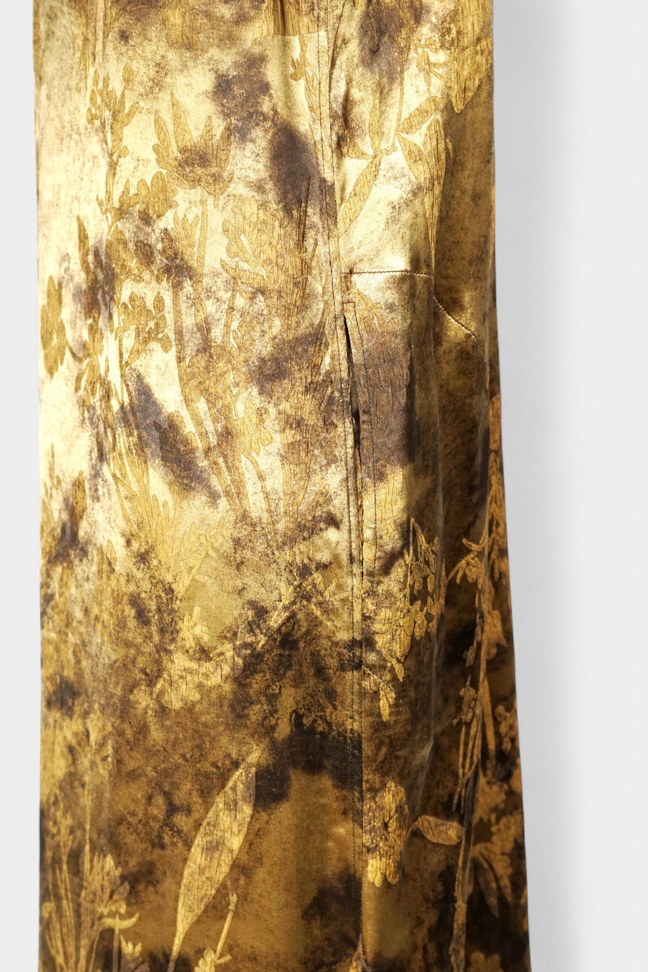 Handmade Gold Jacquard Sleeveless Dress