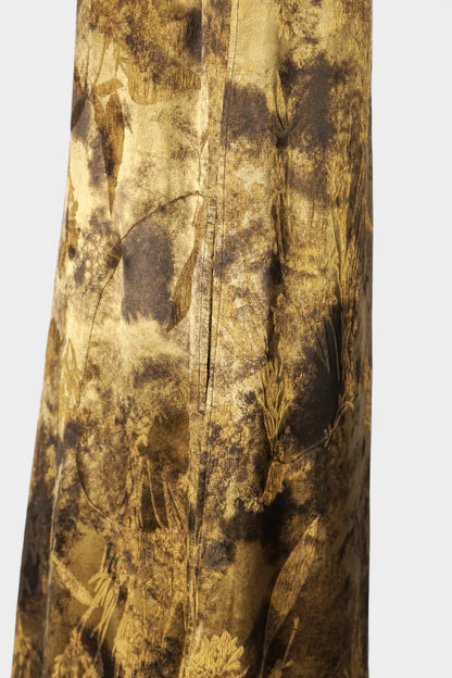 Handmade Gold Jacquard Sleeveless Dress