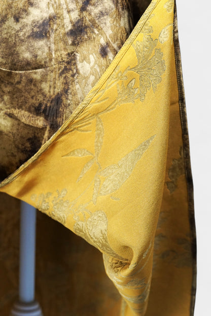 Handmade Gold Jacquard Sleeveless Dress