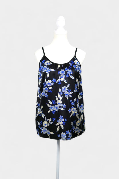 Handmade Floral Camisole Top | Blue & White