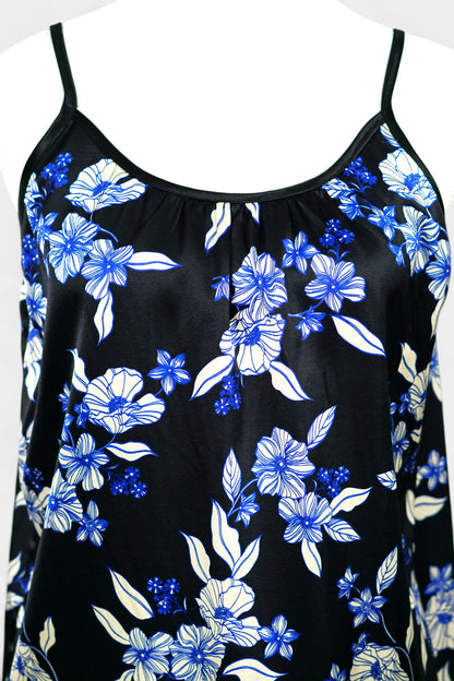 Handmade Floral Camisole Top | Blue & White