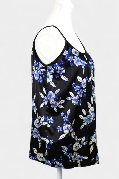 Handmade Floral Camisole Top | Blue & White