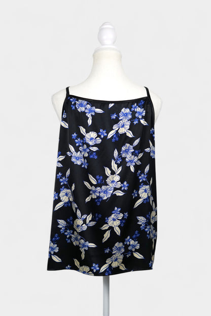Handmade Floral Camisole Top | Blue & White