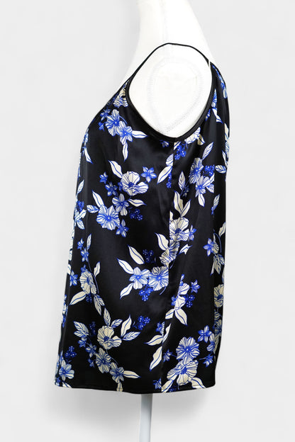 Handmade Floral Camisole Top | Blue & White