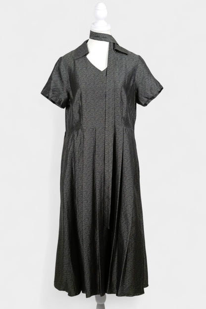 Handcrafted Dark Grey Dress | Elegant & Classic