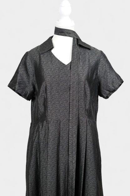 Handcrafted Dark Grey Dress | Elegant & Classic