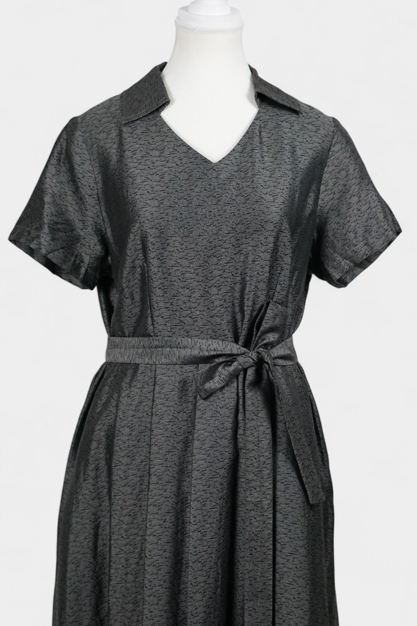 Handcrafted Dark Grey Dress | Elegant & Classic