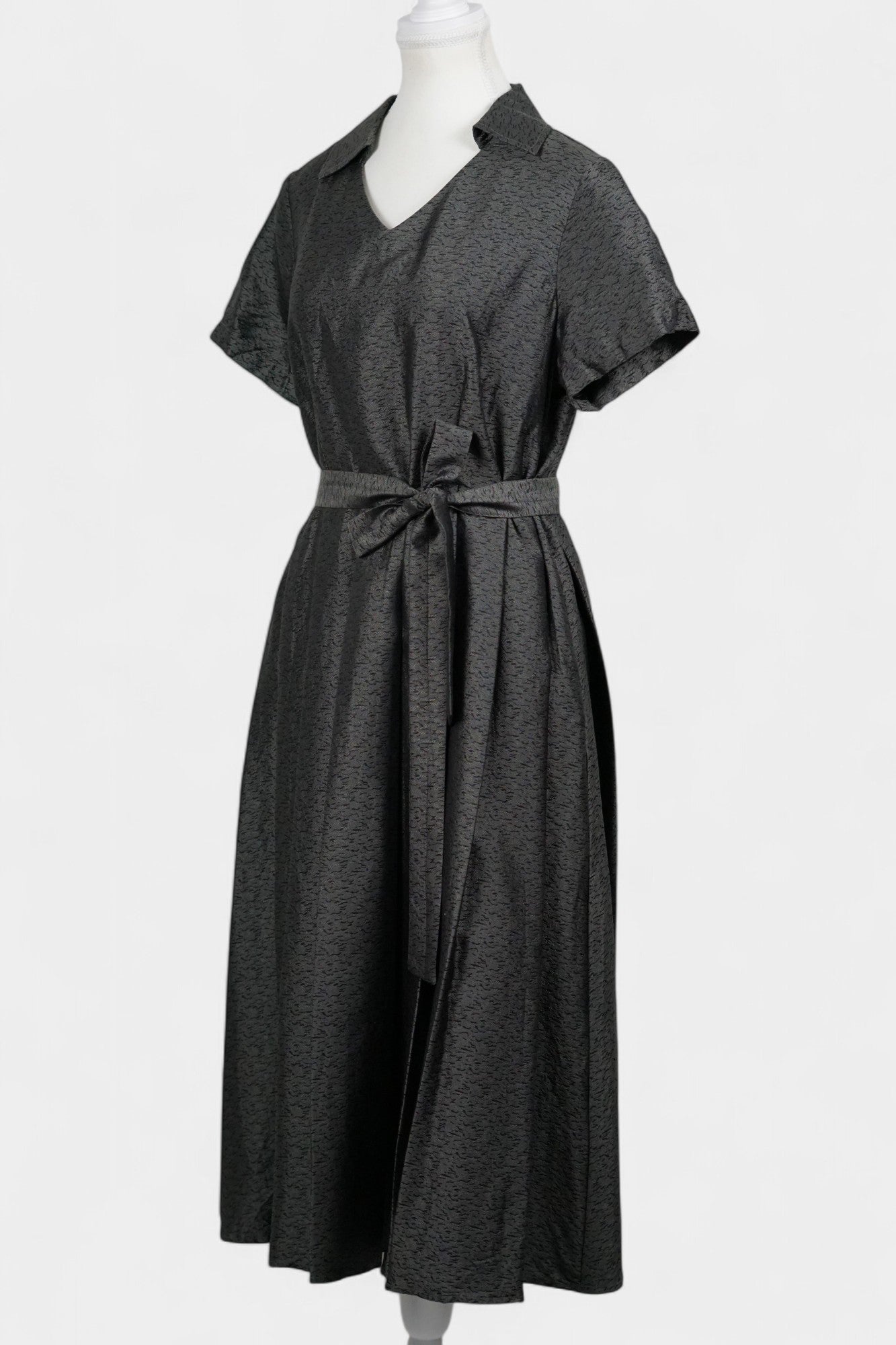Handcrafted Dark Grey Dress | Elegant & Classic