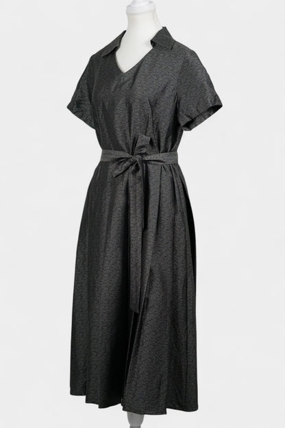 Handcrafted Dark Grey Dress | Elegant & Classic