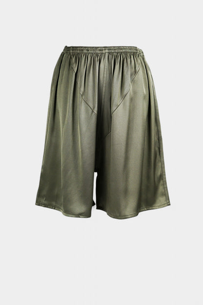 Pure Mulberry Silk Shorts | Sage Green