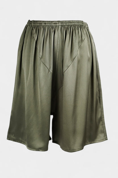 Pure Mulberry Silk Shorts | Sage Green