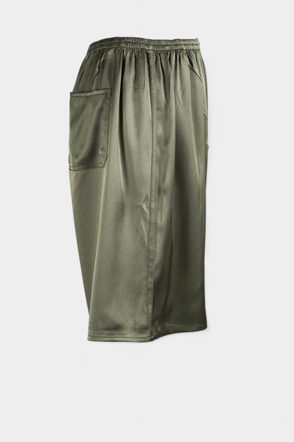 Pure Mulberry Silk Shorts | Sage Green