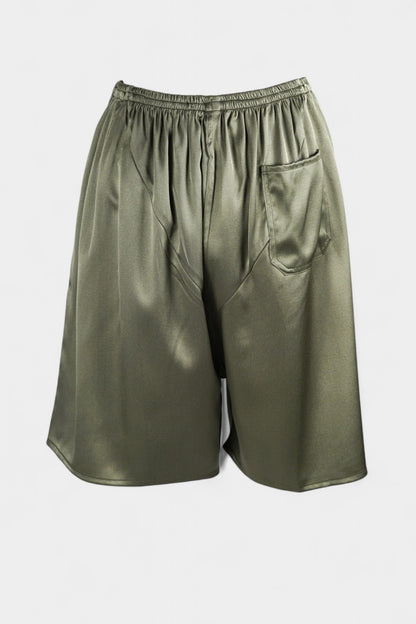 Pure Mulberry Silk Shorts | Sage Green