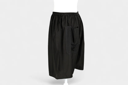 Mulberry Silk Shorts | Luxury Black Lounge & Day Wear