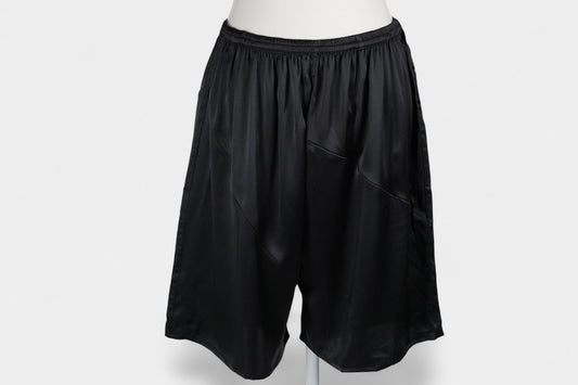 Pure Mulberry Silk Shorts | Classic Black