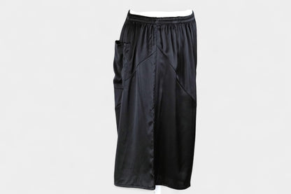 Pure Mulberry Silk Shorts | Classic Black