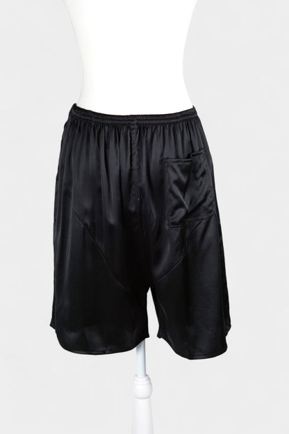 Pure Mulberry Silk Shorts | Classic Black