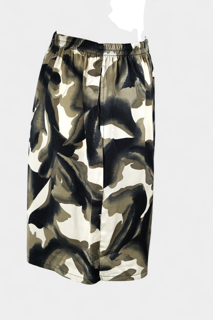 Pure Mulberry Silk Floral Print Shorts